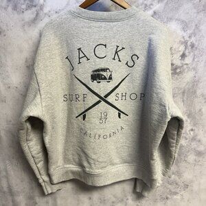 Jack's Surfboards Surf Shop Crew Neck Sweatshirt Mens Large Crew Neck California